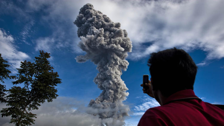 Indonesian volcano erupts