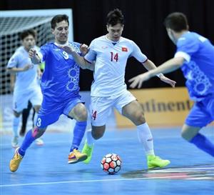 Vietnam loses to Uzbekistan 1-3 at Asian futsal event