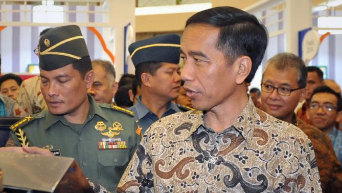 Indonesian President Joko Widodo, pictured in Jakarta on March 12, 2015, is kicking off a week-long tour of Japan and China aimed at attracting investment and boosting defence co-operation