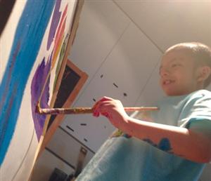Child artist inspires with painting showcase