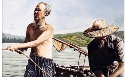 Overseas Vietnamese artist displays President Hồ Chí Minh pictures at national museum