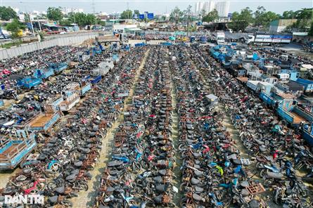 Thousands of vehicles kept at HCM City police parking lots