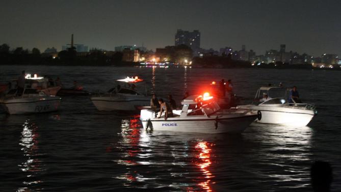 Police said they had arrested the captain of the cargo boat and his deputy after the accident, one of many that happen on the Nile and off Egypt&#39;s coast each year