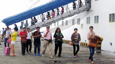 Chinese visitors arrive in Da Nang. (Credit: danang.gov.vn)