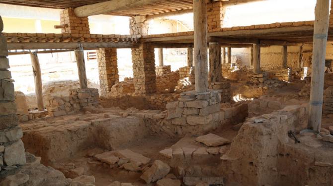 This picture released late Thursday, Aug. 20, 2015, by an Islamic State militant-affiliated website, shows the ancient Monastery of the Saint Eliane near the town of Qaryatain which IS captured in early August, in Homs province, Syria. A priest and activists say the Islamic State group has demolished an ancient monastery in central Syria. A Christian clergyman told The Associated Press in Damascus that IS militants also wrecked a church inside the monastery that dates back to the first Christian centuries. The priest, who spoke Friday on condition of anonymity for fear of reprisals, said the monastery included an Assyrian Catholic church. (Islamic State militant website via AP)