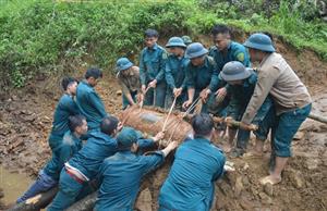 350-kilo bomb safely defused in Yen Bai