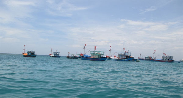 Ly Son Island, An Binh Islands, boat