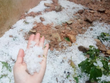 Mu Cang Chai experiences hailstorm