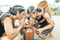 Central highlanders greet spring with jugs of wine